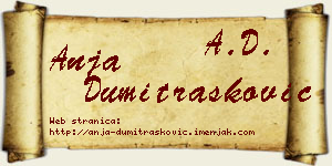 Anja Dumitrašković vizit kartica